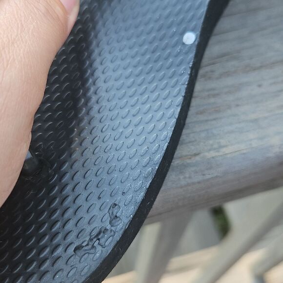 Tory Burch Pueva Platform Flip Flops Black Gold Logo Sandals Size 9 (Approx) - Picture 2 of 9